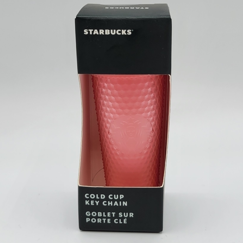 Starbucks Pink Lemonade 2022 Studded Keychain Ornament